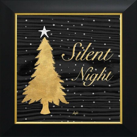 Made4Mansions 12 x 12 in. Gold Tree Silent Night Square Photo Frame MA3819636